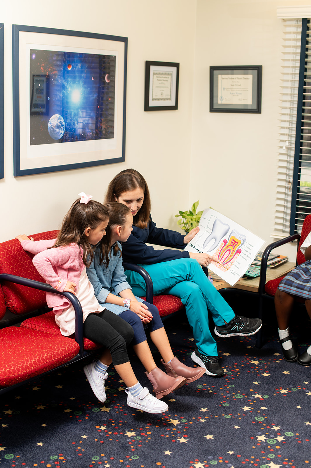 Friendly pediatric dental visit at Pediatric Dental Center of Northern Virginia